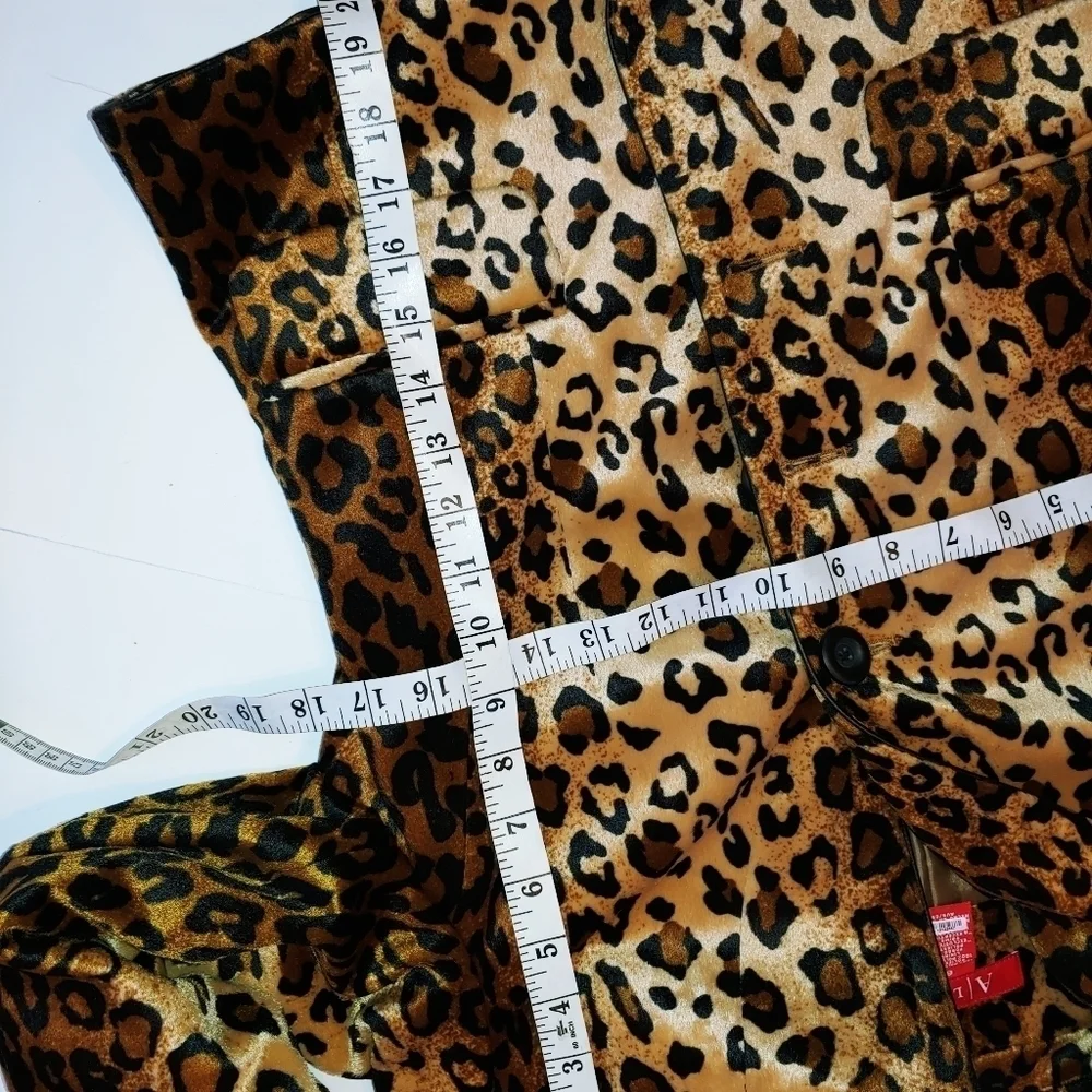 Cheetah Animal Print Blazer A Line 6